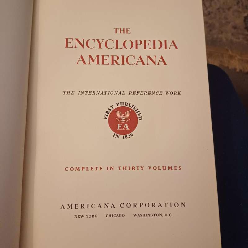 Complete set of Encyclopedia Americana 1963 edition