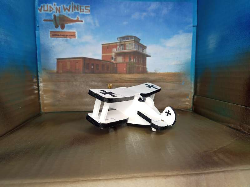 Handmade 1/48 scale, DFW Floh, wooden model.