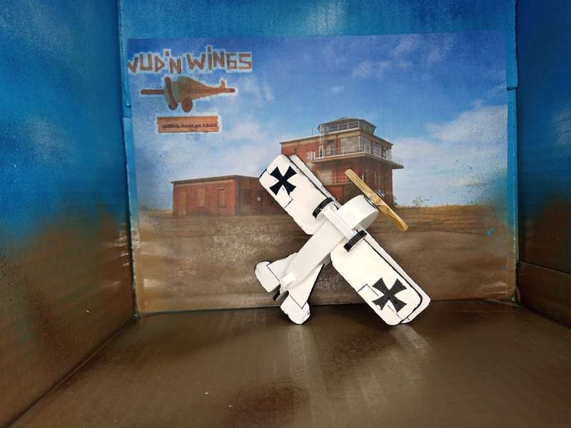 Handmade 1/48 scale, DFW Floh, wooden model.