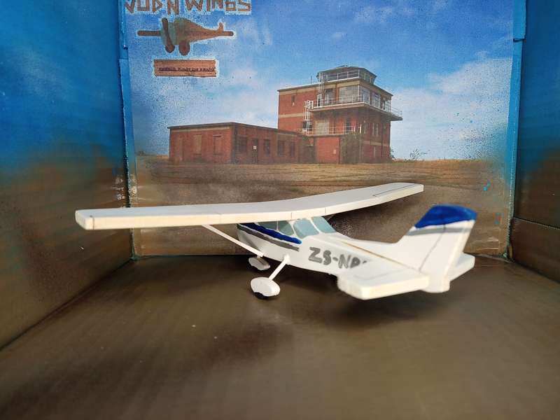 Handmade 1/48 scale, Cessna C172 Skyhawk, wooden model.