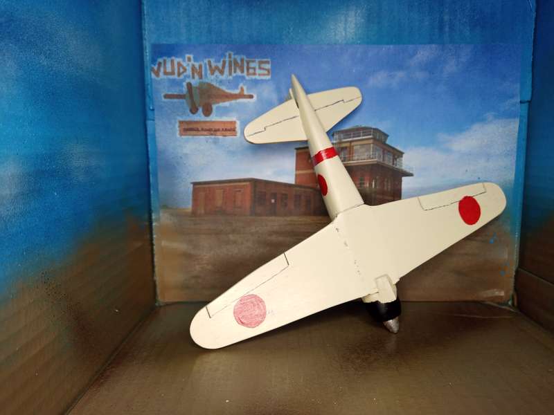 Handmade 1/48 scale, Mitsubishi A6M2 Zero, wooden model.