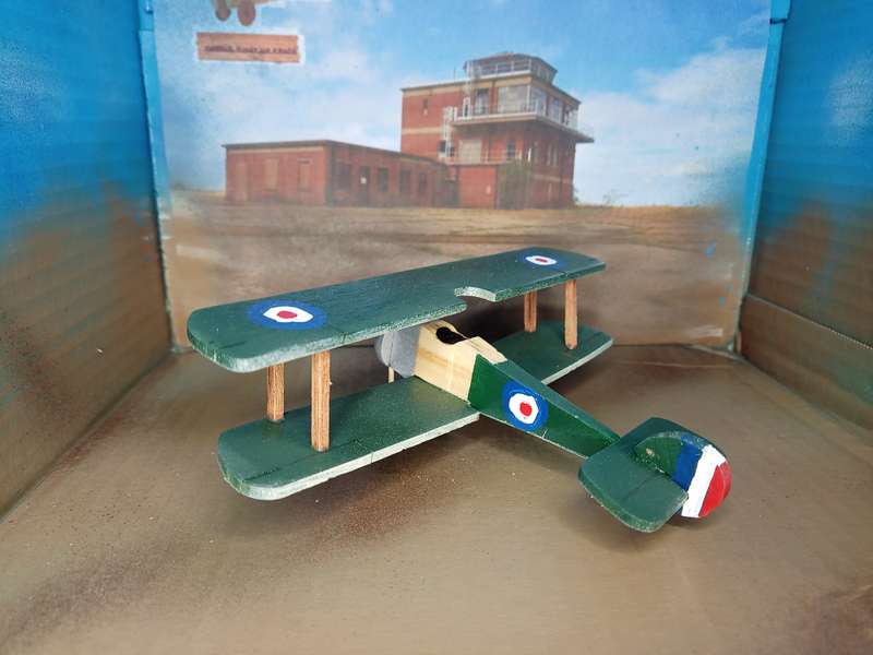 Handmade 1/48 scale, Sopwith Camel, wooden model.