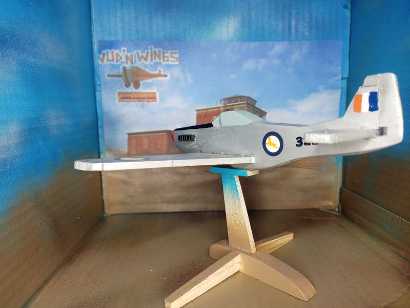 Handmade 1/48 scale, P-51D,  wooden model.