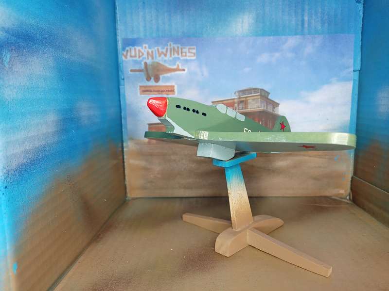 Handmade 1/48 scale, Yakovlev Yak 7a, wooden model.