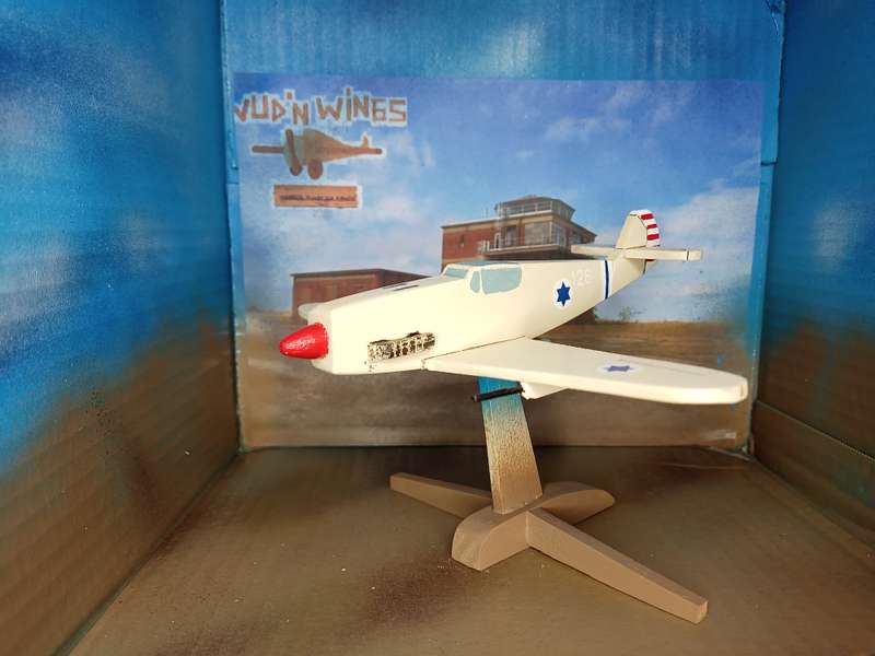 Handmade 1/48 scale, Avia S.199 Mezek, wooden model.