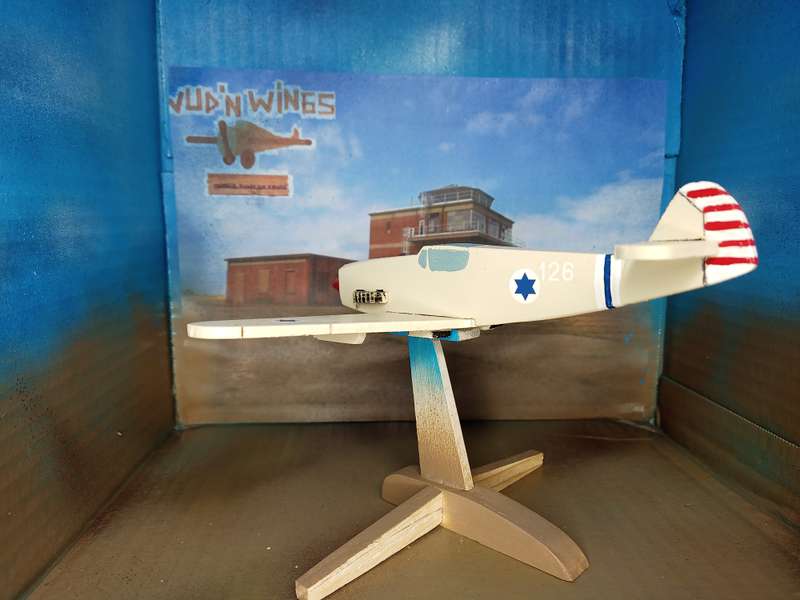 Handmade 1/48 scale, Avia S.199 Mezek, wooden model.