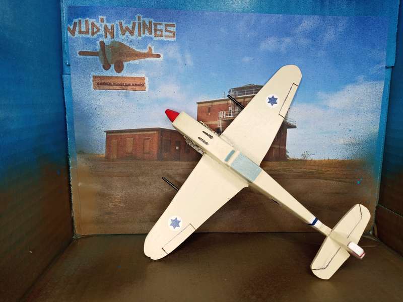Handmade 1/48 scale, Avia S.199 Mezek, wooden model.