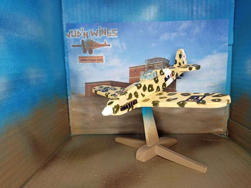 Handmade 1/48 scale, Macchi MC.205 Veltro, wooden model.