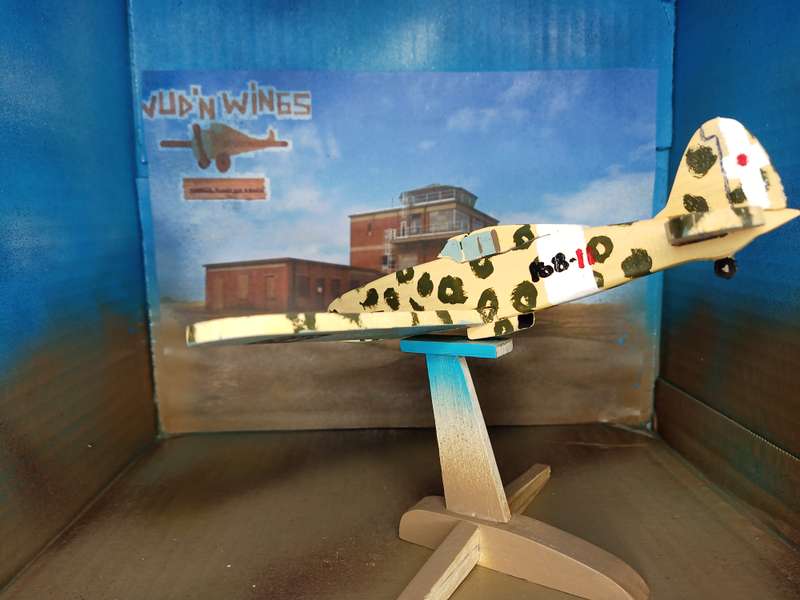 Handmade 1/48 scale, Macchi MC.205 Veltro, wooden model.