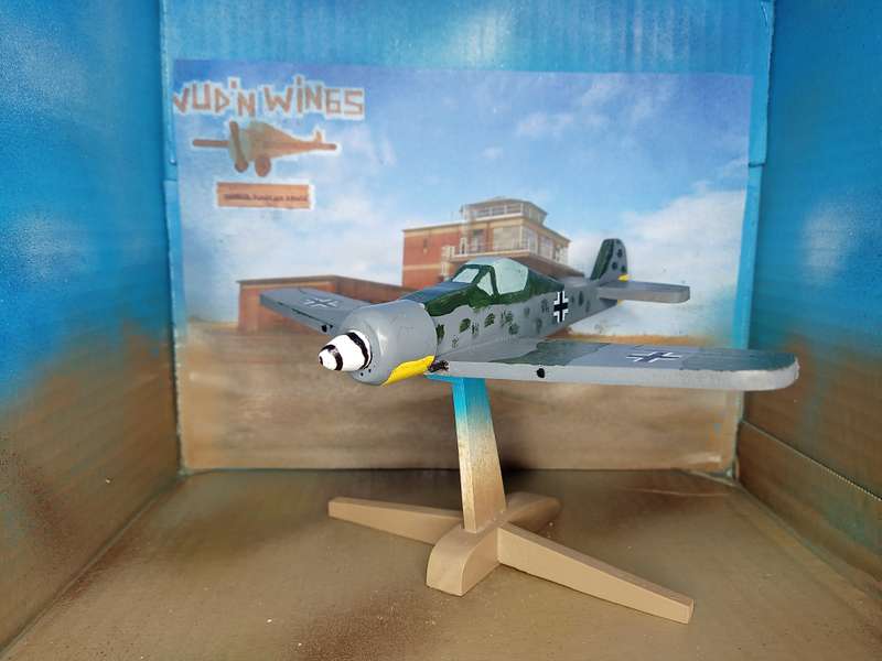 Handmade 1/48 scale, Focke-Wulf Fw-190 a, wooden model.