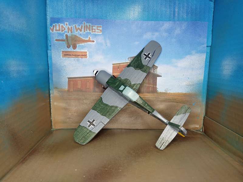 Handmade 1/48 scale, Focke-Wulf Fw-190 a, wooden model.