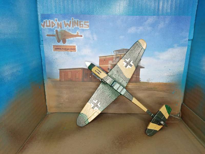 Handmade 1/48 scale, Messerschmitt Bf-109 g2, wooden model.