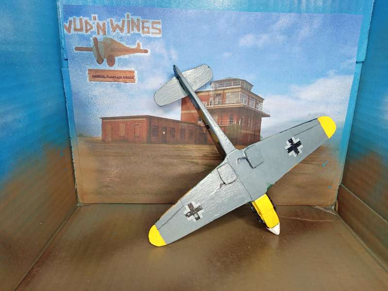 Handmade 1/48 scale, Messerschmitt Bf-109 g2, wooden model.