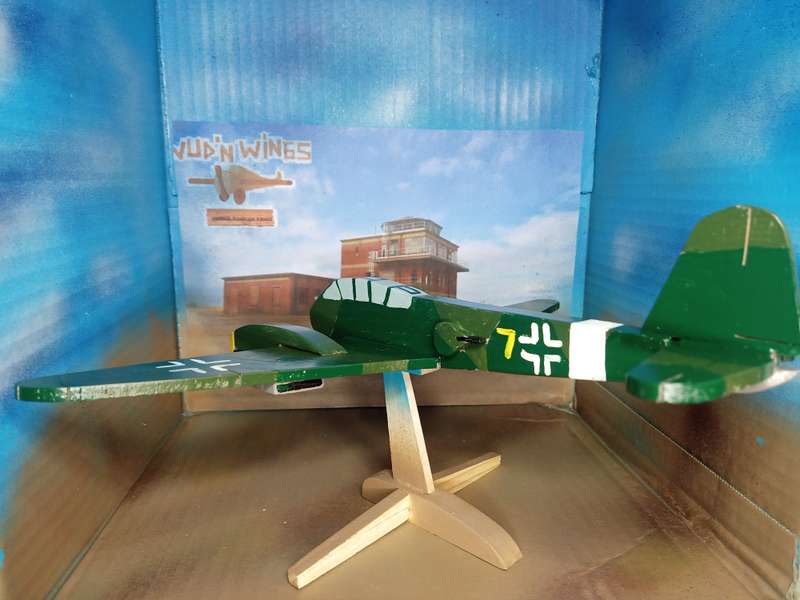 Handmade 1/48 scale, Messerschmitt Me-410 Hornet, wooden model.