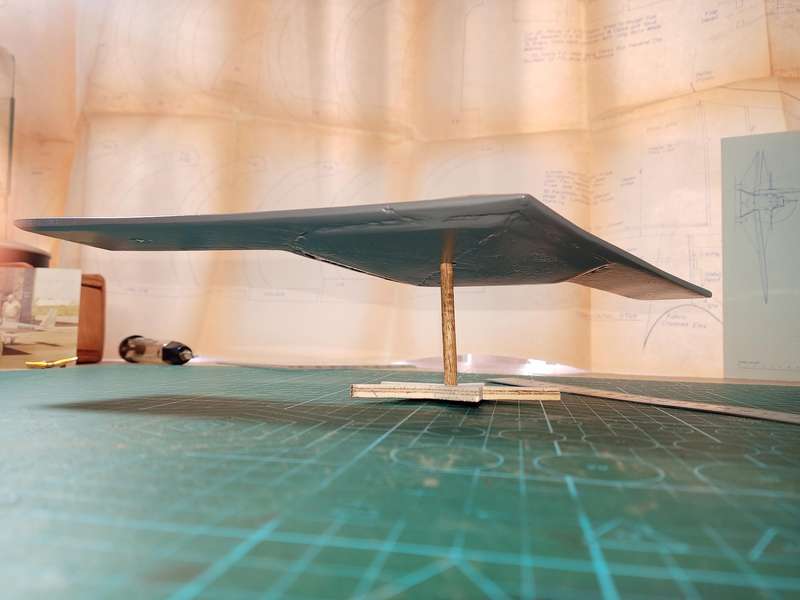 Handmade 1/100 scale, Northrop-Grumman B-21 Raider, wooden model.