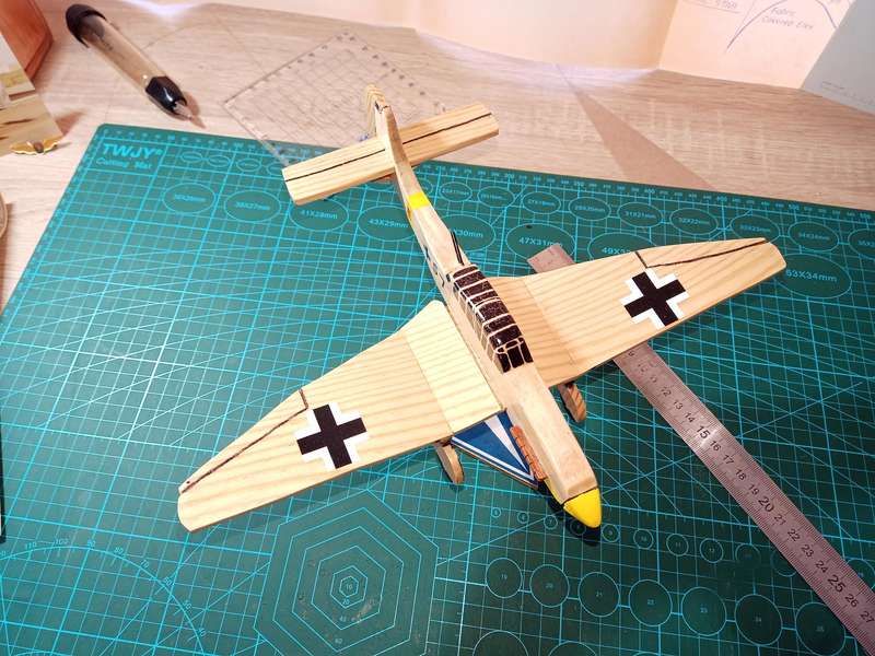 Handmade 1/48, Junkers Ju-87d Stuka, wooden model