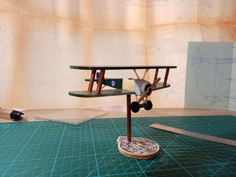 Handmade 1/48 scale, Sopwith Camel, wooden model.