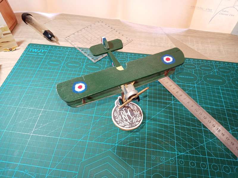 Handmade 1/48 scale, Sopwith Camel, wooden model.