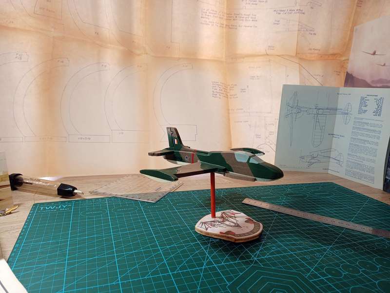 Handmade 1/48 scale, Atlas Impala MK2, wooden model.