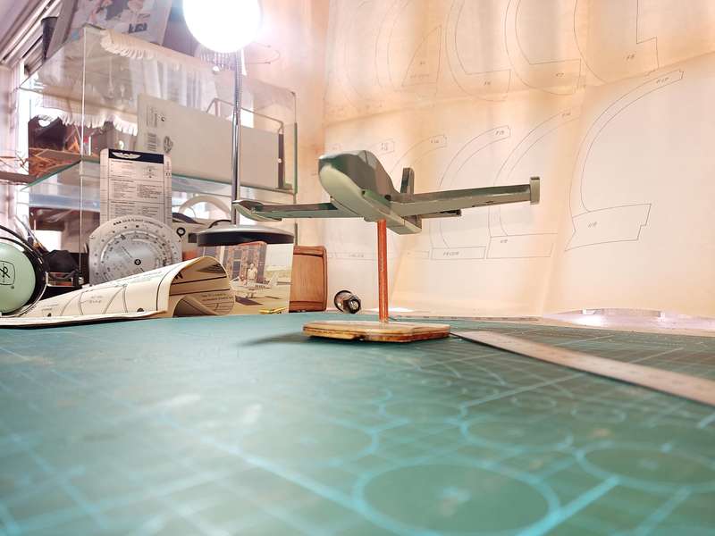 Handmade 1/48 scale, Atlas Impala MK2, wooden model.