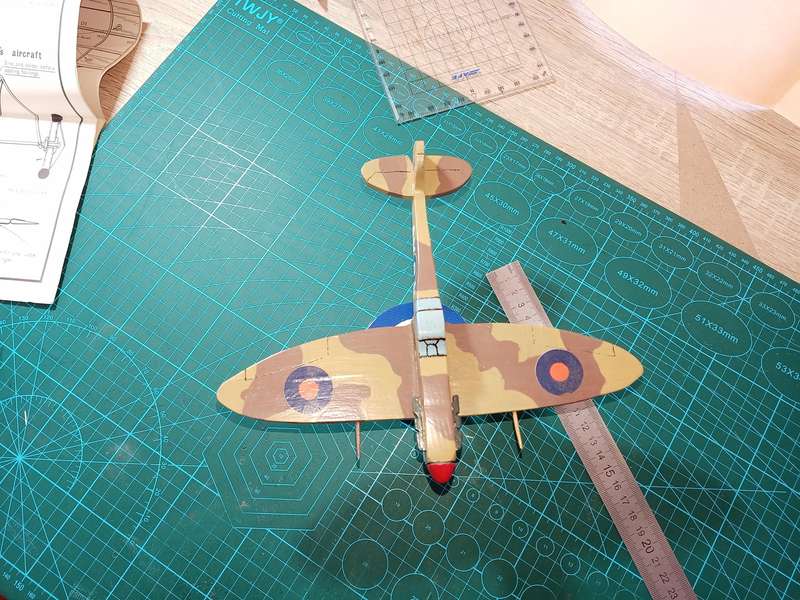 Handmade 1/48, Supermarine Spitfire VC, wooden model