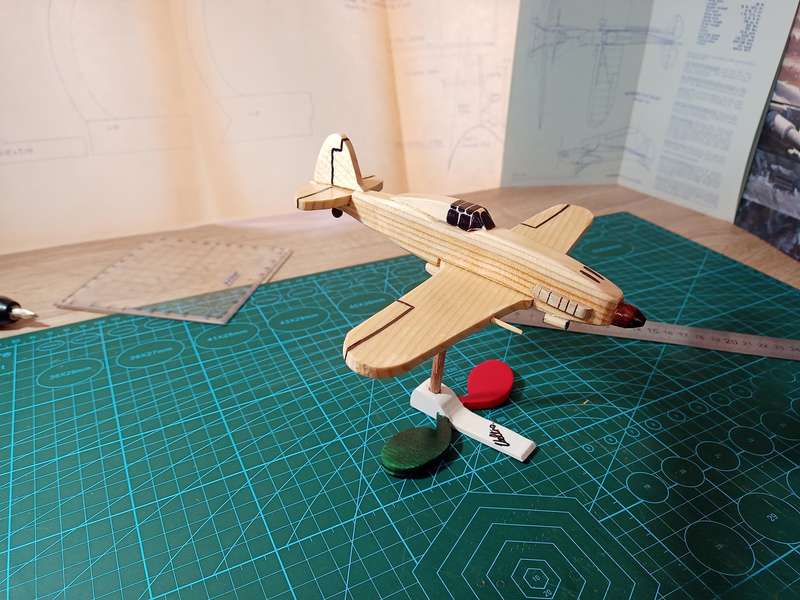 Handmade 1/48, Macchi MC.205 Veltro, wooden model.