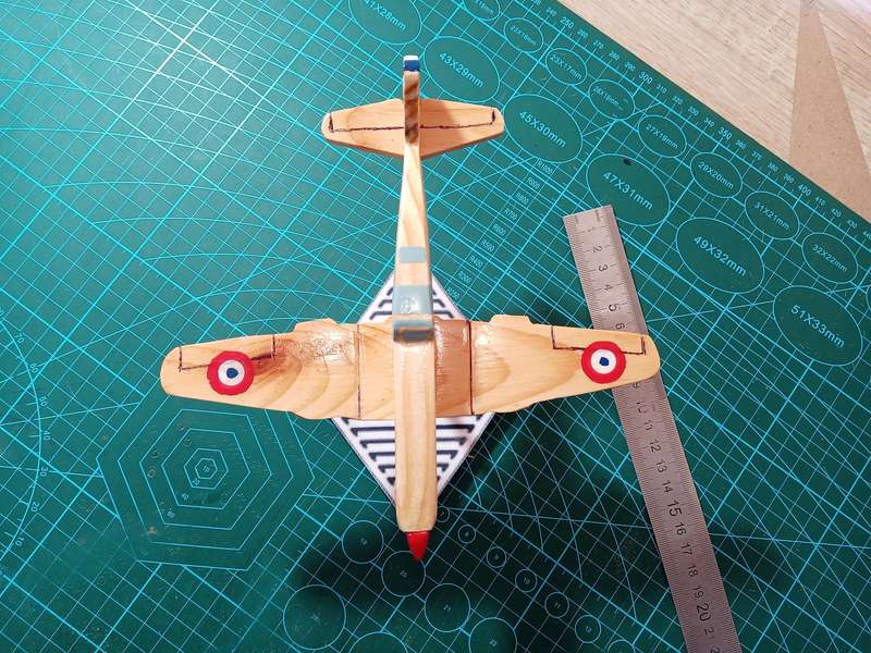 Handmade 1/48 scale, Caudron-Renault C.714 Cyclon, wooden model