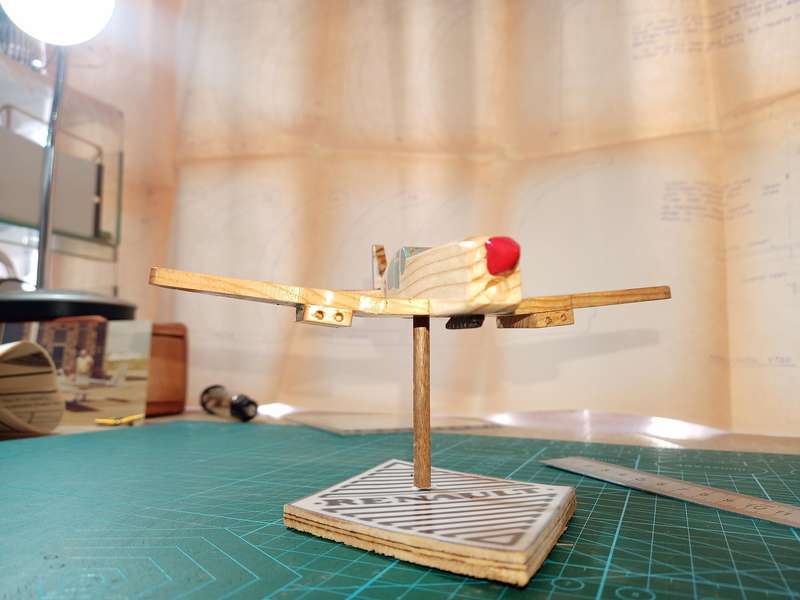 Handmade 1/48 scale, Caudron-Renault C.714 Cyclon, wooden model