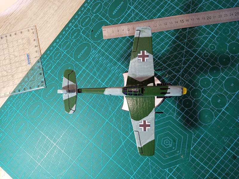 Handmade 1/48 scale, Messerschmitt Bf-109 e3, wooden model