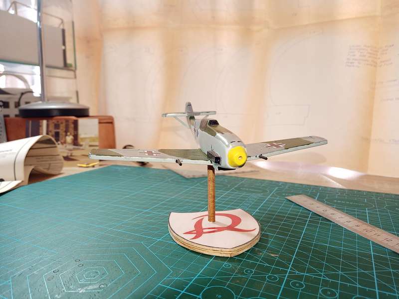 Handmade 1/48 scale, Messerschmitt Bf-109 e3, wooden model