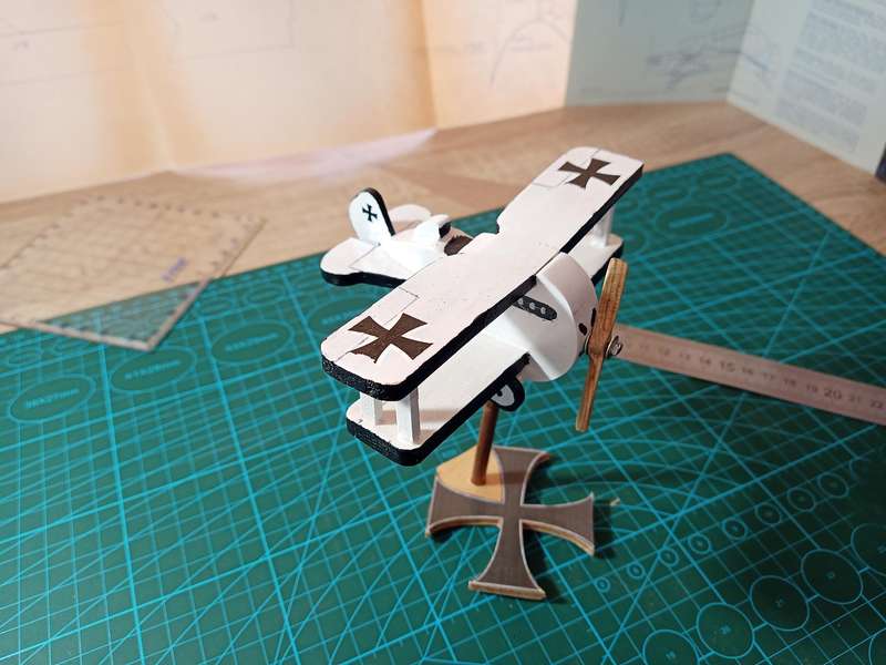 Handmade 1/48 scale, 1915 DFW Floh, wooden Model