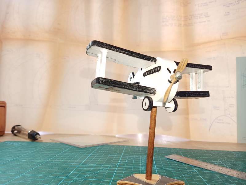 Handmade 1/48 scale, 1915 DFW Floh, wooden Model