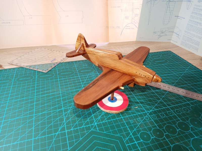 Handmade 1/48, Morane-Saulnier MS-406, SOLID KIAAT, Wooden Model