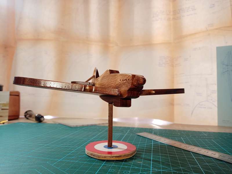 Handmade 1/48, Morane-Saulnier MS-406, SOLID KIAAT, Wooden Model
