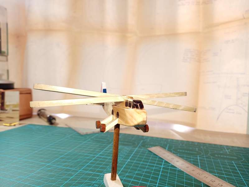 Handmade 1/48 scale, Riout Alerion Ornithopter, wooden Model
