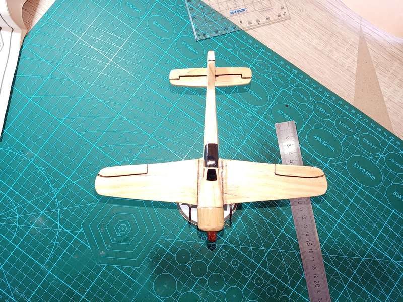 Handmade 1/48 scale, Focke-Wulf Fw-190 a, wooden model.