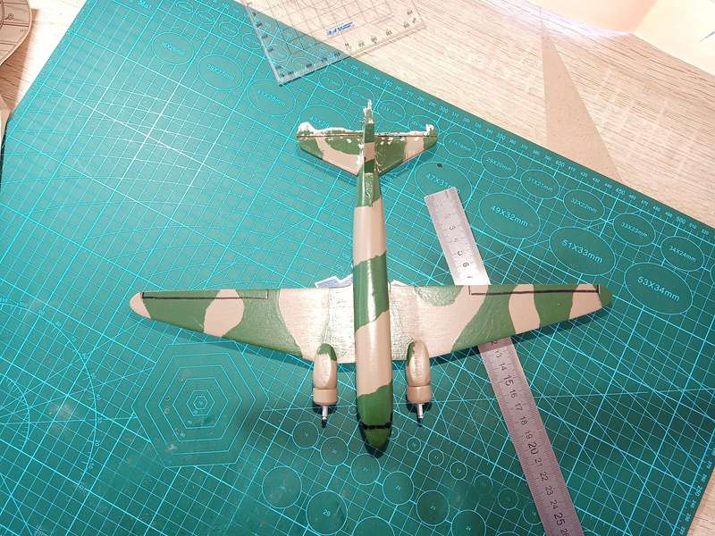 Handmade 1/100 scale, Douglas C-47 Dakota, wooden model