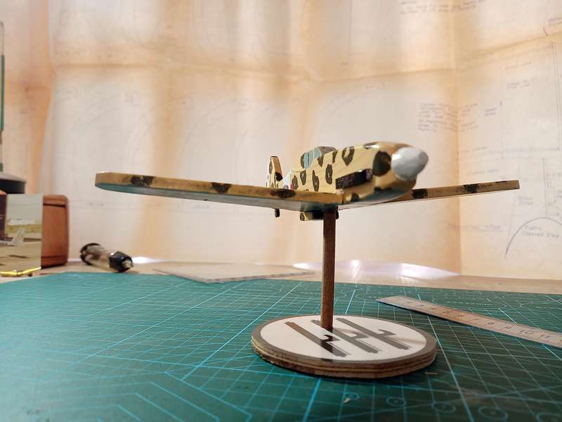 Handmade 1/48 scale, Macchi MC.205 Veltro, wooden model.