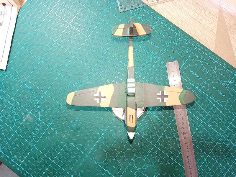 Handmade 1/48 scale, Messerschmitt Bf-109 g2, wooden model