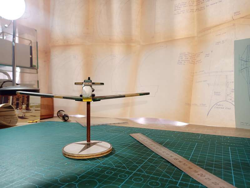 Handmade 1/48 scale, Messerschmitt Bf-109 g2, wooden model
