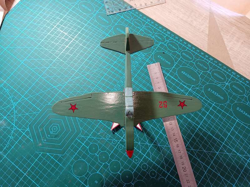 Handmade 1/48 scale, Yakovlev Yak 7a, wooden model.