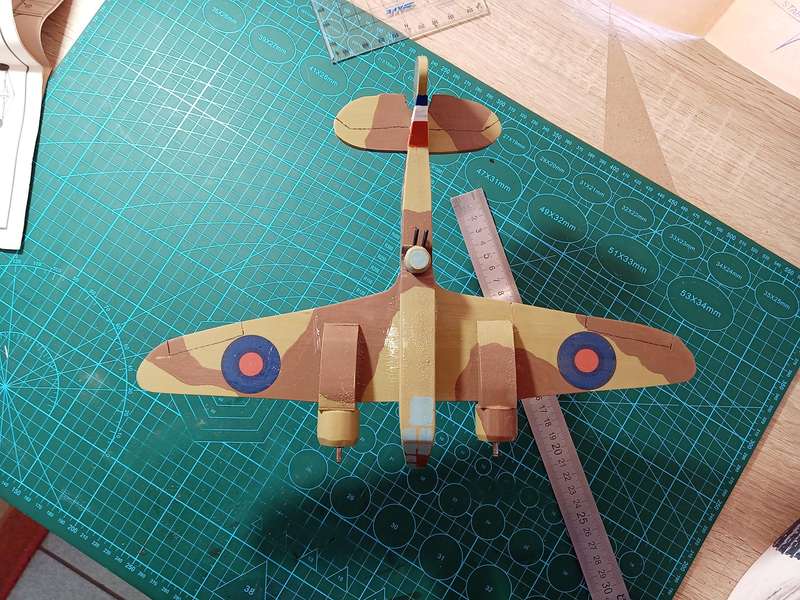 Handmade 1/48 scale, Bristol Blenheim MK1, wooden model. SAAF