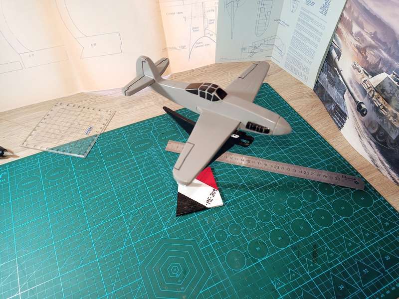 Handmade 1/48 scale, Messerschmitt ME-309 V1, wooden model