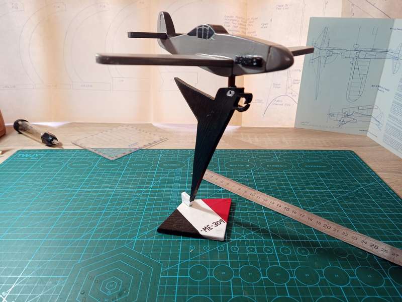 Handmade 1/48 scale, Messerschmitt ME-309 V1, wooden model