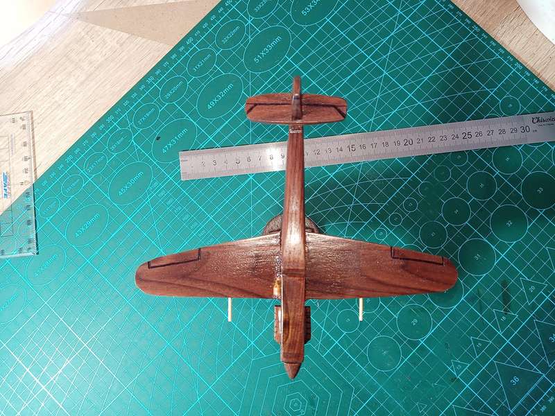 Handmade 1/48 scale, Avia S-199 Mezek, solid american walnut, wooden Model