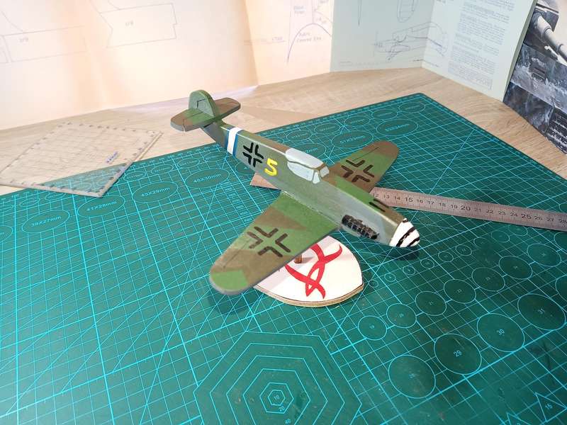 Handmade 1/48 scale, Messerschmitt Bf-109 k4, wooden model