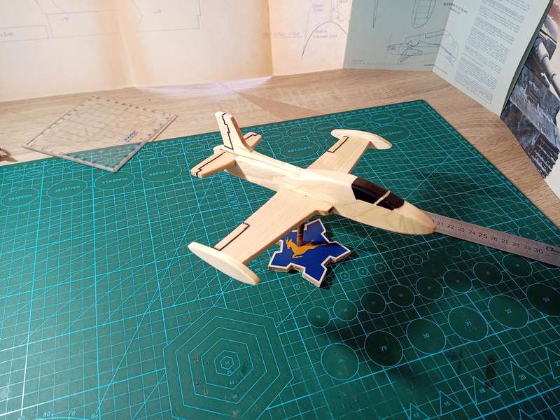 Handmade 1/48 scale, Atlas Impala MK2, wooden model.