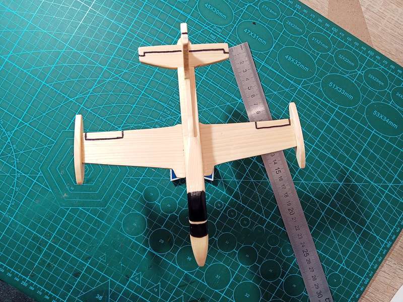 Handmade 1/48 scale, Atlas Impala MK2, wooden model.