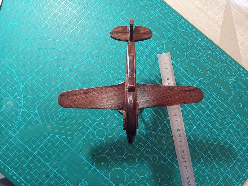 Handmade 1/48 scale, Macchi MC.205 Veltro, wooden model.