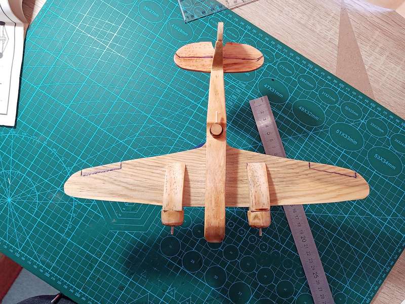 Handmade 1/48 scale, Bristol Blenheim MK1, wooden model.